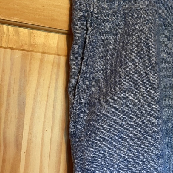 Blue linen pants - Picture 3 of 10